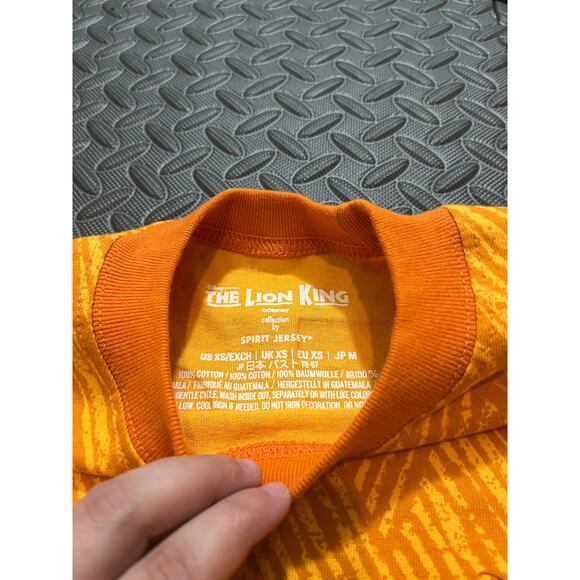 RARE Disney The Lion King Spirit Jersey Orange Circle of Life US Size XS - Picture 3 of 7